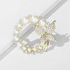 Elegant Butterfly Brooch with Imitation Pearls, High-End Exquisite Corsage Pin for Women, Classic Versatile Clothing Accessory