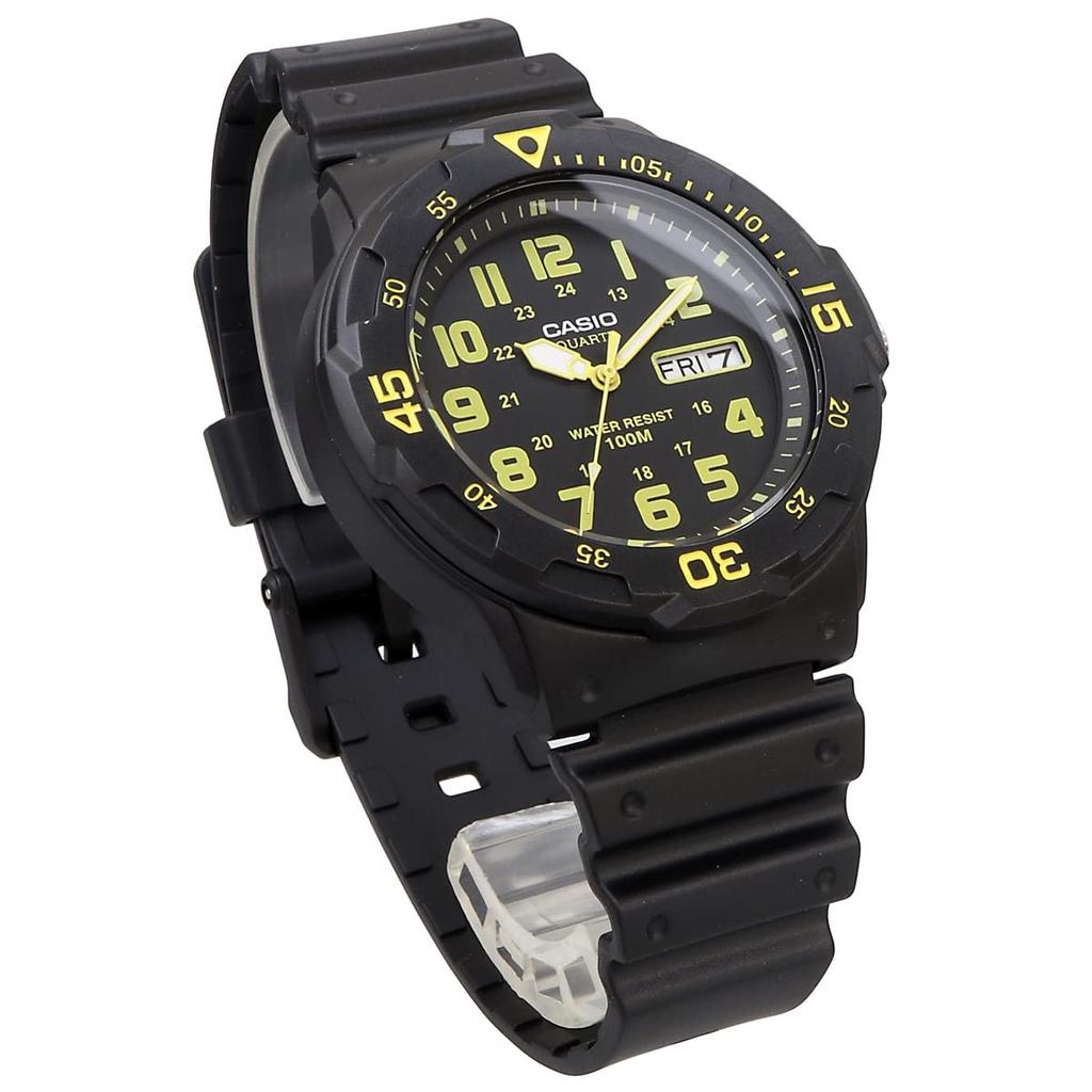 Casio Standard Quartz Watch MRW-200H-2B2V / -200H-9BV Men's Black and Yellow / Blue Dial Overseas Model [Parallel Import]