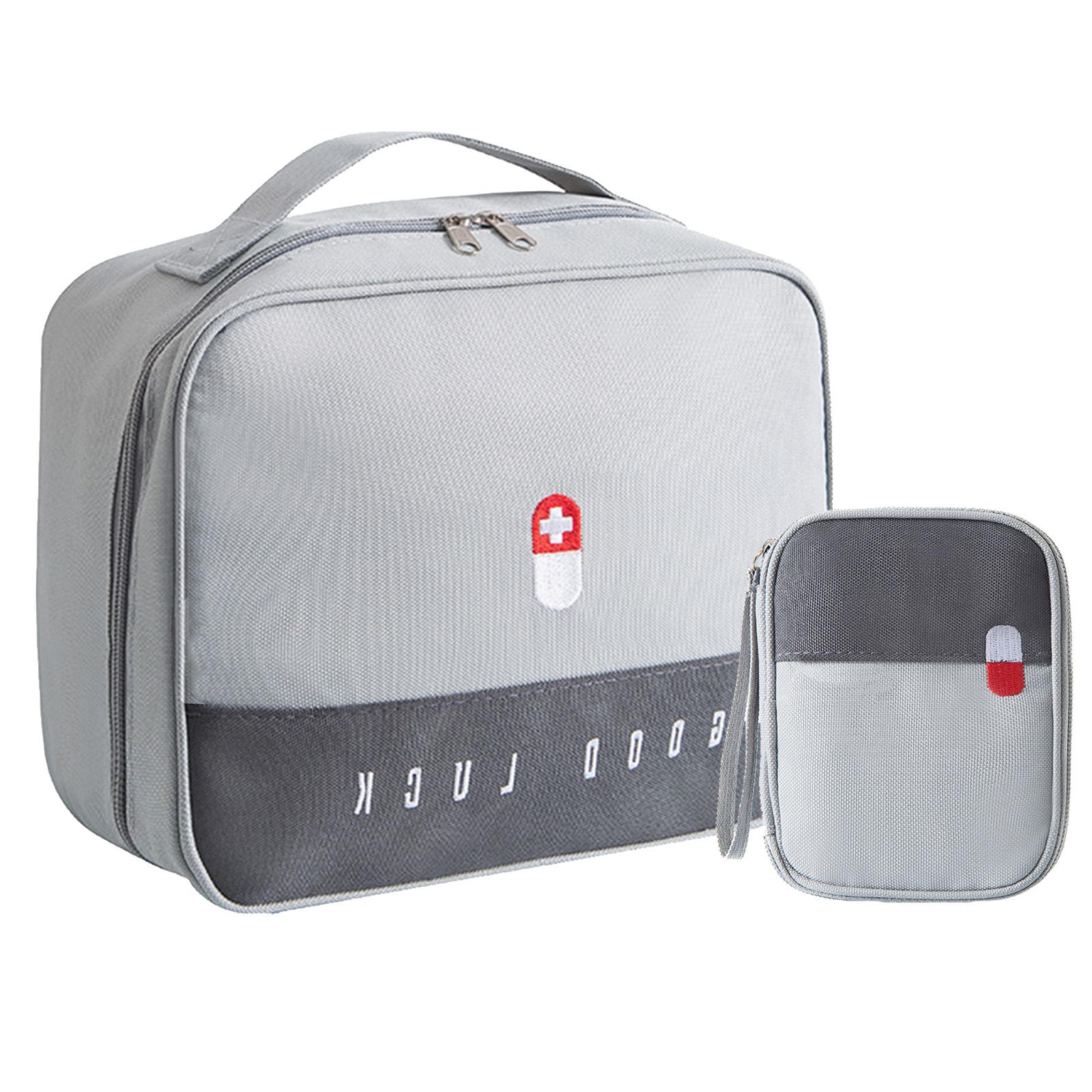 

2 шт., дорожная сумка для хранения, переносной ящик для хранения мелких предметов, сумка для хранения лекарств, застегивающаяся на молнию сумка для хранения мелких предметов