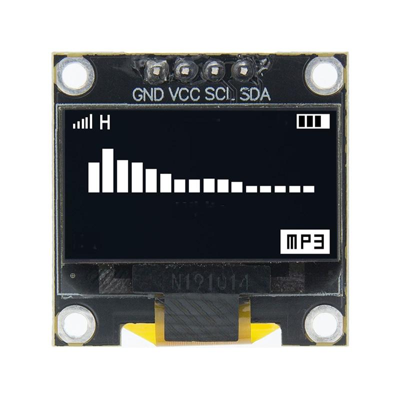 

0,96-дюймовий серійний білий OLED-дисплейний модуль IIC 128X64 I2C SSD1306 12864 Плата РК-екрана GND VCC SCL SDA 0,96 для arduino oled