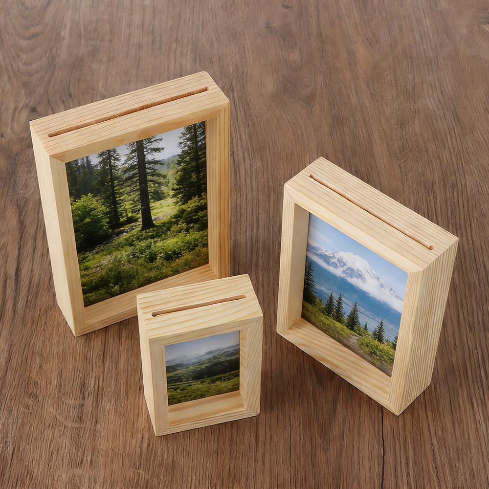 DIY Art Wedding Decor Wooden Vintage Picture Holder Photo Frame