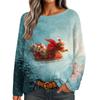 Womens  Fall Sweaters Long Sleeve Print Tops Pullover Sweaters Loose Dressy Casual Basic Clothes
