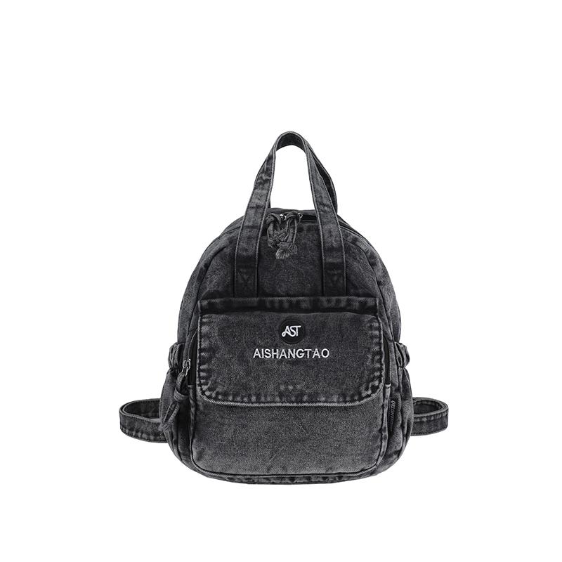 Denim Backpack Women s Multi-functional Backpack