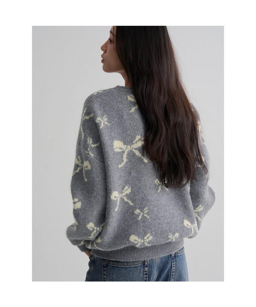 8SECONDS Ribbon Graphic Pullover Gray