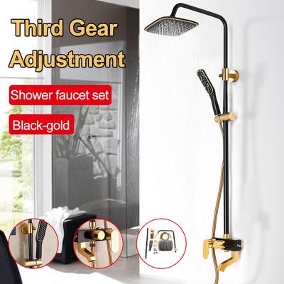 Sprchová baterie se 3 rychlostmi Domácí koupelna Nastavitelná dešťová sprcha Se sprchovou hadicí Montážní sada Nové