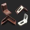 40pcs White Plastic Right Angle Bracket L Brackets, Metal 90 Degree Corner Brace Corner Support for Wood Shelf Chair Cabinet Bo