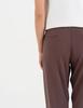 Women' Viscose Cigarette Pants with Tapered Legs Elegant Moraj Brown