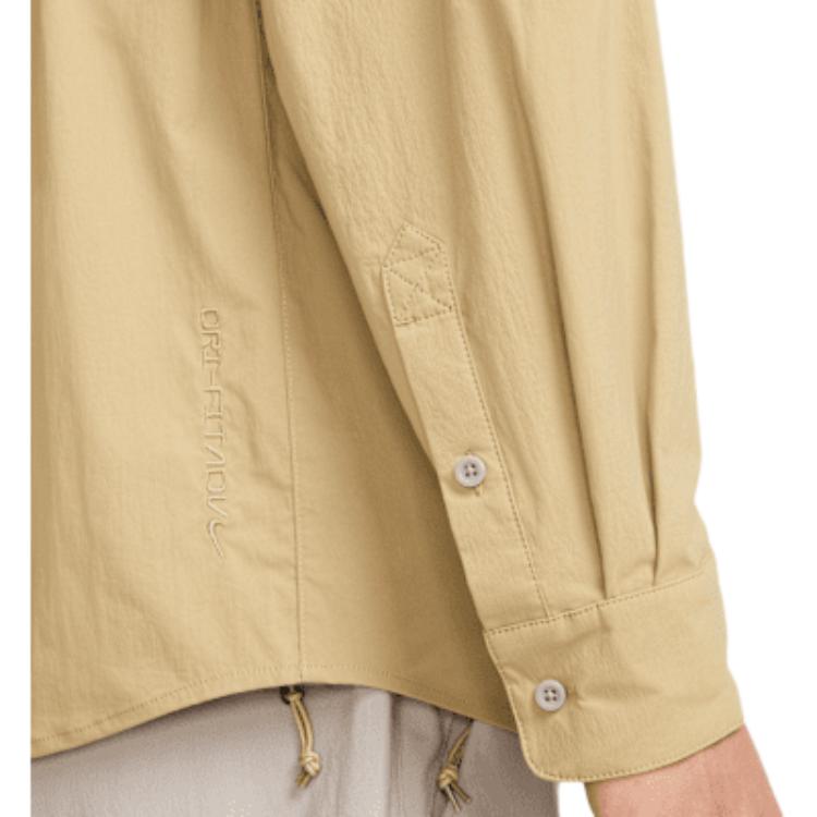 Nike ACG Series Orb Weaver Fashion Comfortable Versatile Long Sleeve Multi-Pocket Shirt Men Shirts Beige HJ2466297