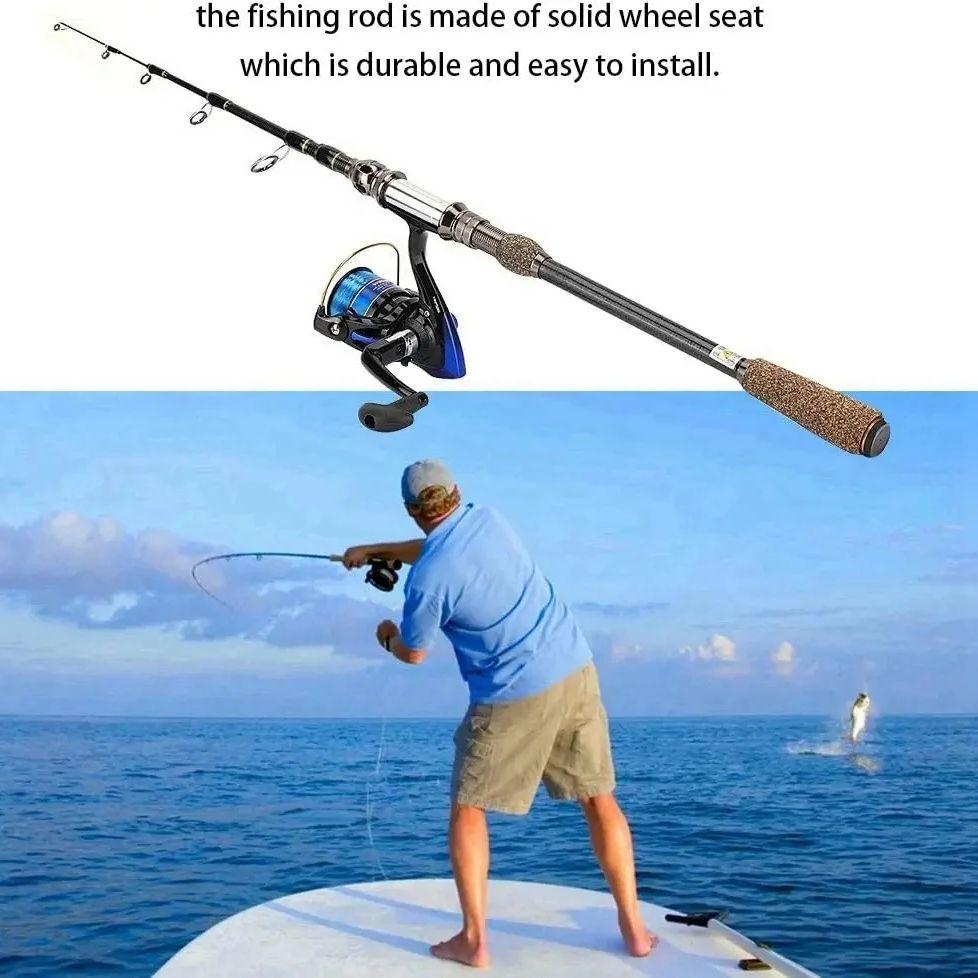 Telescopic Carbon Fiber Sea Fishing Lure Rod 1.8m 2.1m 2.4m Long-distance Casting Rods Carp Fish MH Hard Carp Spinning Lure Pole