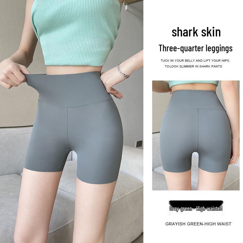 Women's Anti-Exposure Safety Shorts - Seamless, Ice Silk, Plus Size, Abdomen Control & Hip Lift, No Roll Up, Summer Thin Base Layer.