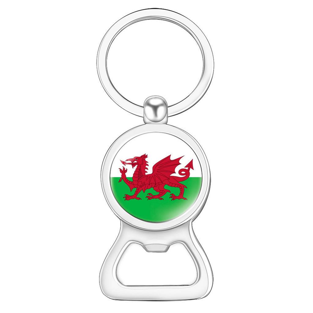 Flag Flag Bottle Opener Keychain International Sports Events Beer Bottle Opener Metal Keychain Backpack Decor Party-Celebration