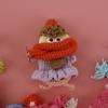 Funny Crochet Keychains Knitting Cute Sausage Mouth Doll Key Holder Knitted Storage Bag Keyrings For Car Keys Custom