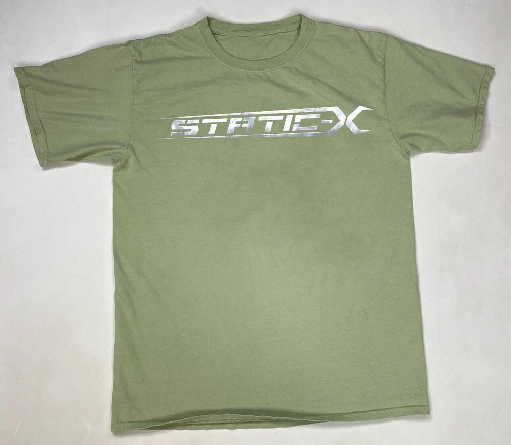 

Logo StaticX Band Military Green Color All Size Shirt FN1156 Unisex T-Shirt M