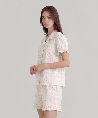 Oleusitte Women'S H001 Roselle Short Sleeve Pajama Set