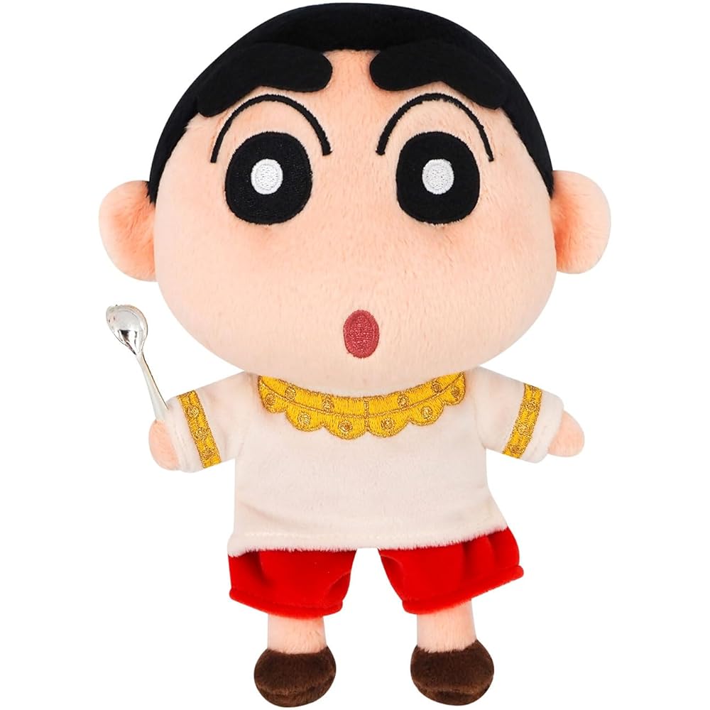 Sanei Boeki Crayon Shin-chan Plush Toy India Version 20cm Soft Toy for Kids