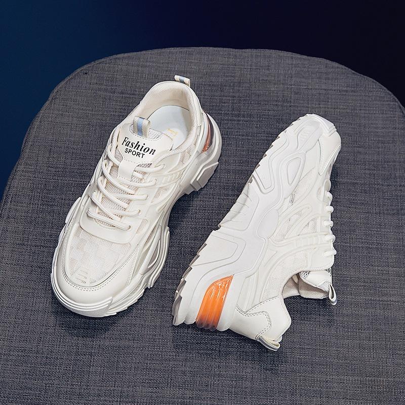 

Сетчатые туфли для папы, женские летние дышащие спортивные туфли, вулканизированные туфли 38