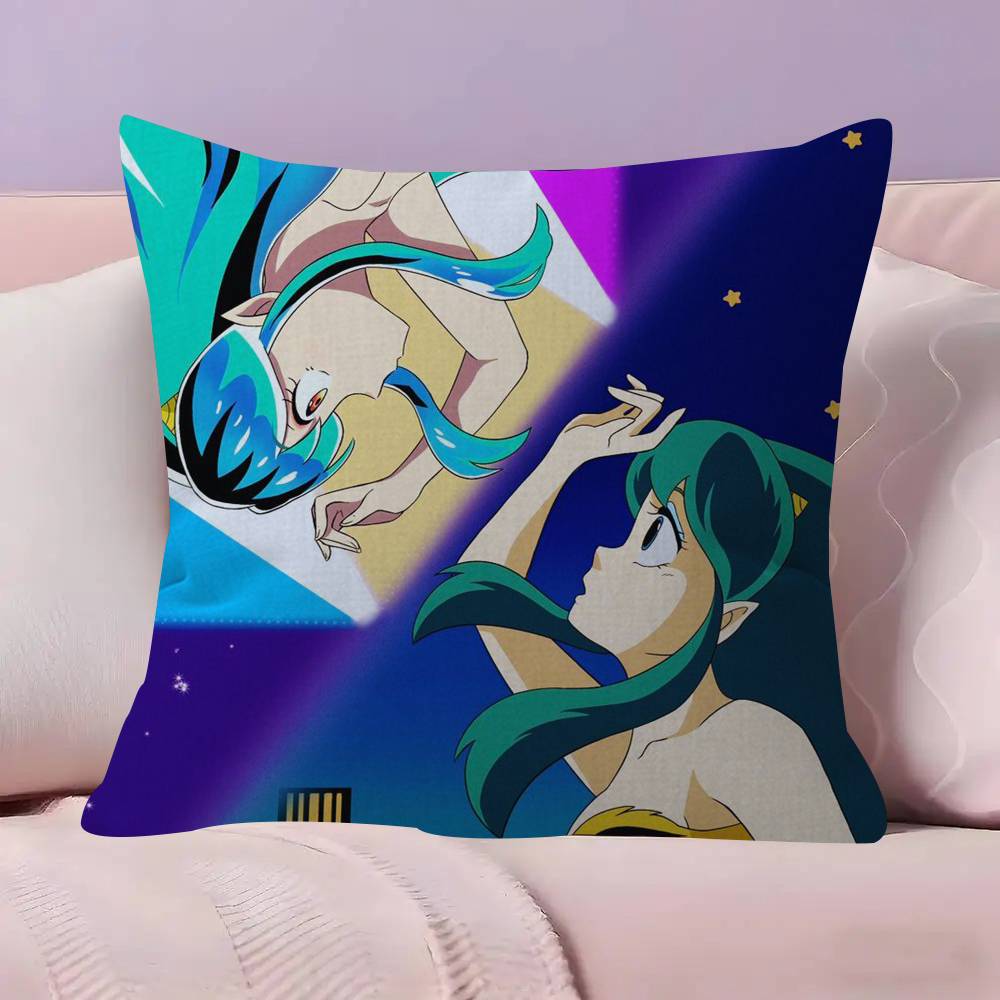 Urusei Yatsura Anime 4545cm Cushion Cover Pillow Cover Decor Pillowcase Home Pillowcase for Couch Pillow