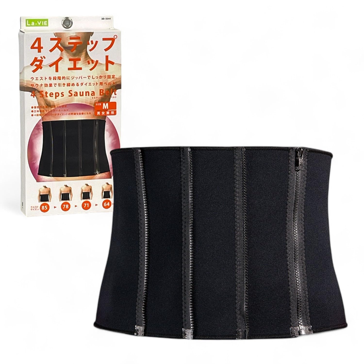 

4 Step Sauna Belt M Sweating Diet Genuine [Ravi] Men s 3B-3344 [Manufacturer s Product] чорний