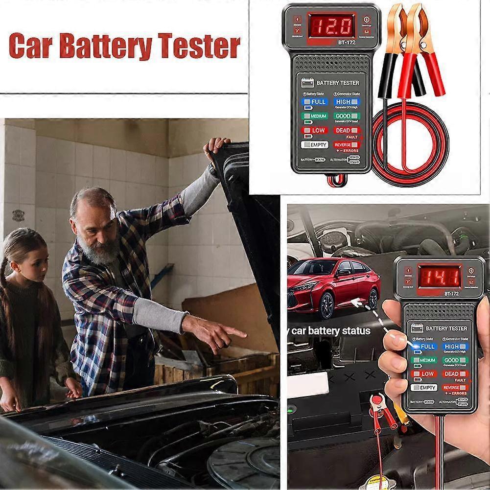 Car Battery Tester Battery Test Tool Multi-Functional Tester 12V Battery Start Test