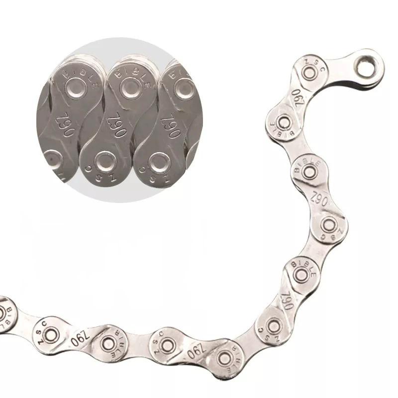 Bicycle Chain 116L 8 9 10 11 12 Speed Silver Ultralight Mountain Road Bike Chain For 21/24/27/30 Variable Speed Chain