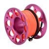 15m Cable Scuba Diving Reel Aviation Aluminum Diving Line Reel with Double Ended Hook for Outdoor Boating Marine