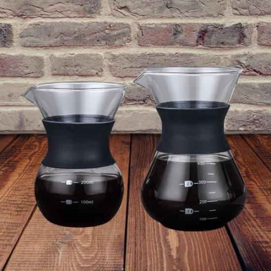Coffee Coffee Coffee Carafe Coffee Drip Hand Hand Drip Flower Coffee Stainless Steel Glass Server, Dripper, Set, Equipment, Holder, Drip, Set,