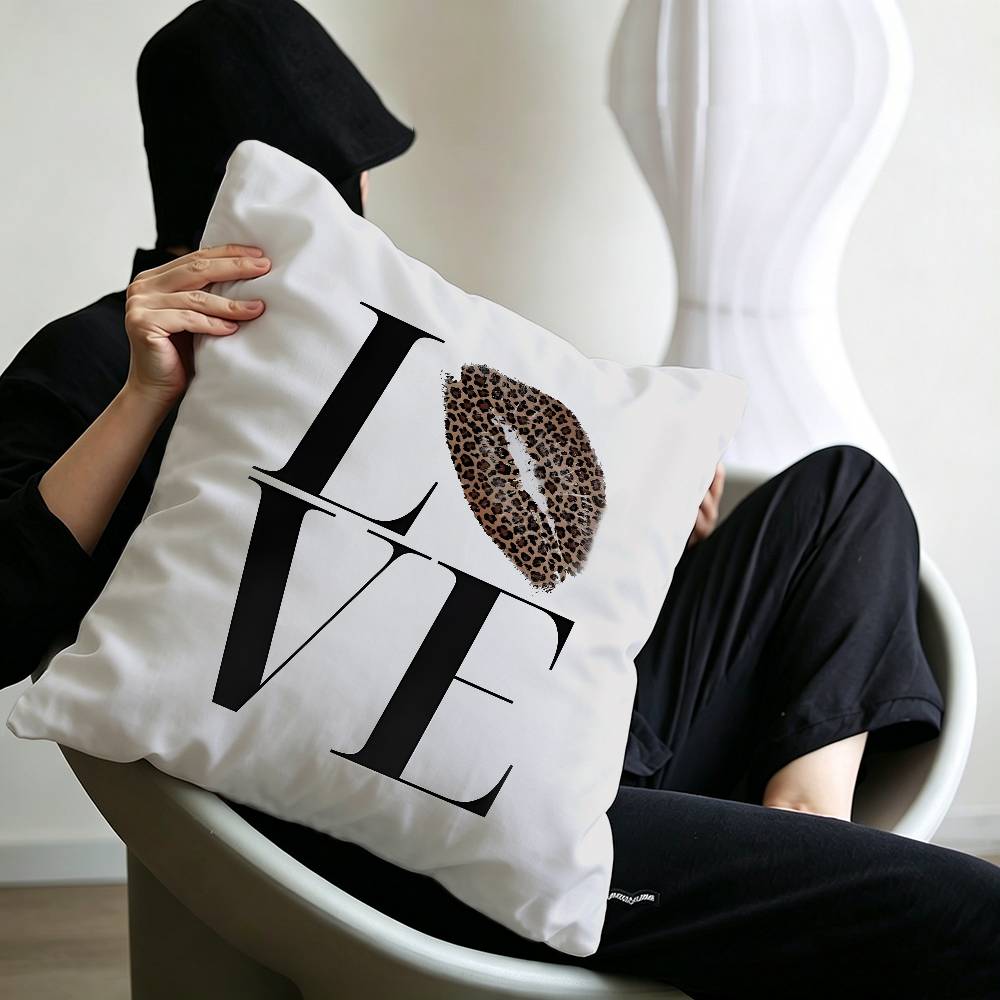 Fashion cool Leopard Print Pillow Anime Pillow Sofa Bed Head Pillow Cover Cushion Cover 45x45 cm Fashion