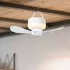 USB Rechargeable Hanging Fan Light LED Light Ceiling Lamp Wireless Ceiling Fan Light  Home Use