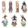 Kreskówkowy Gadżet Anime Hetalia Państwa Osi Akrylowy Brelok do Kluczy Figurka Model Breloczek Płytka Cosplay Zabawka na Prezent