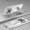 KEYSION Magnetic Phone Case for VIVO X200 Pro 5G X200 FE Metal Paint Upright Kickstand Shockproof Back Cover for VIVO X100 Pro