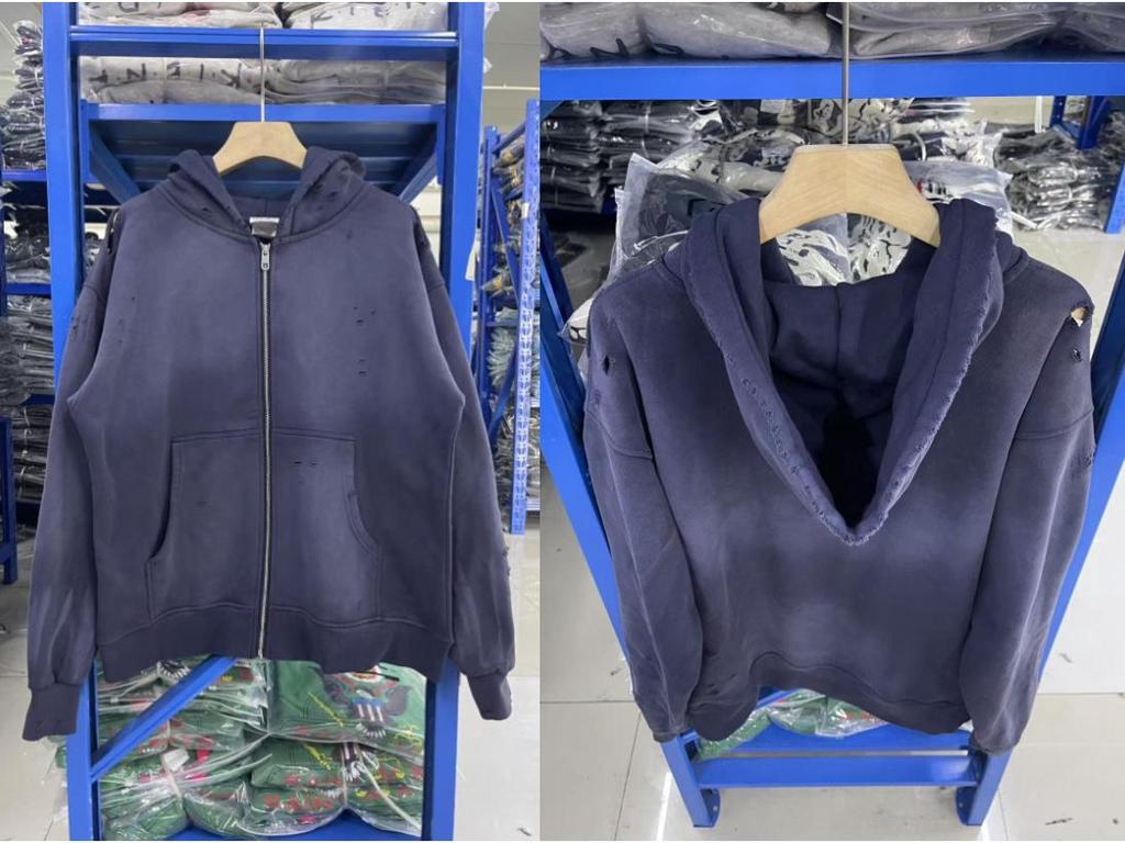 ERD West Coast Vintage Sanskrit Zipper Hoodie