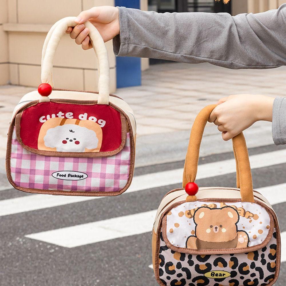 Thickened Lunch Box Large Capacity Insulated Bag Cute Thermal Bag  Work