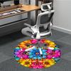 1pc Floral Mandala Pattern Chair Carpet for Office, , Non-slip Carpet, Very Suitable for Offices, farmhouses,Outdoor Carpet Yy251120027