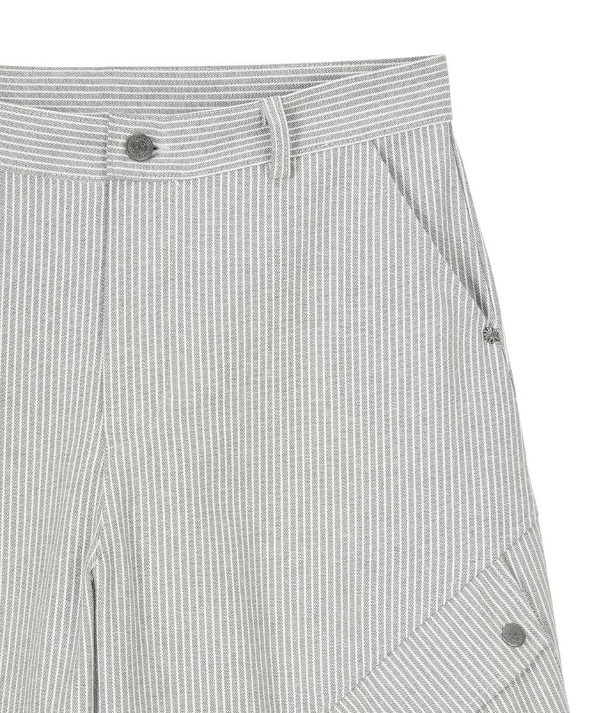 Dandel Dd Reverse Stripe Pin-Tuck Cargo Pants (Grey)
