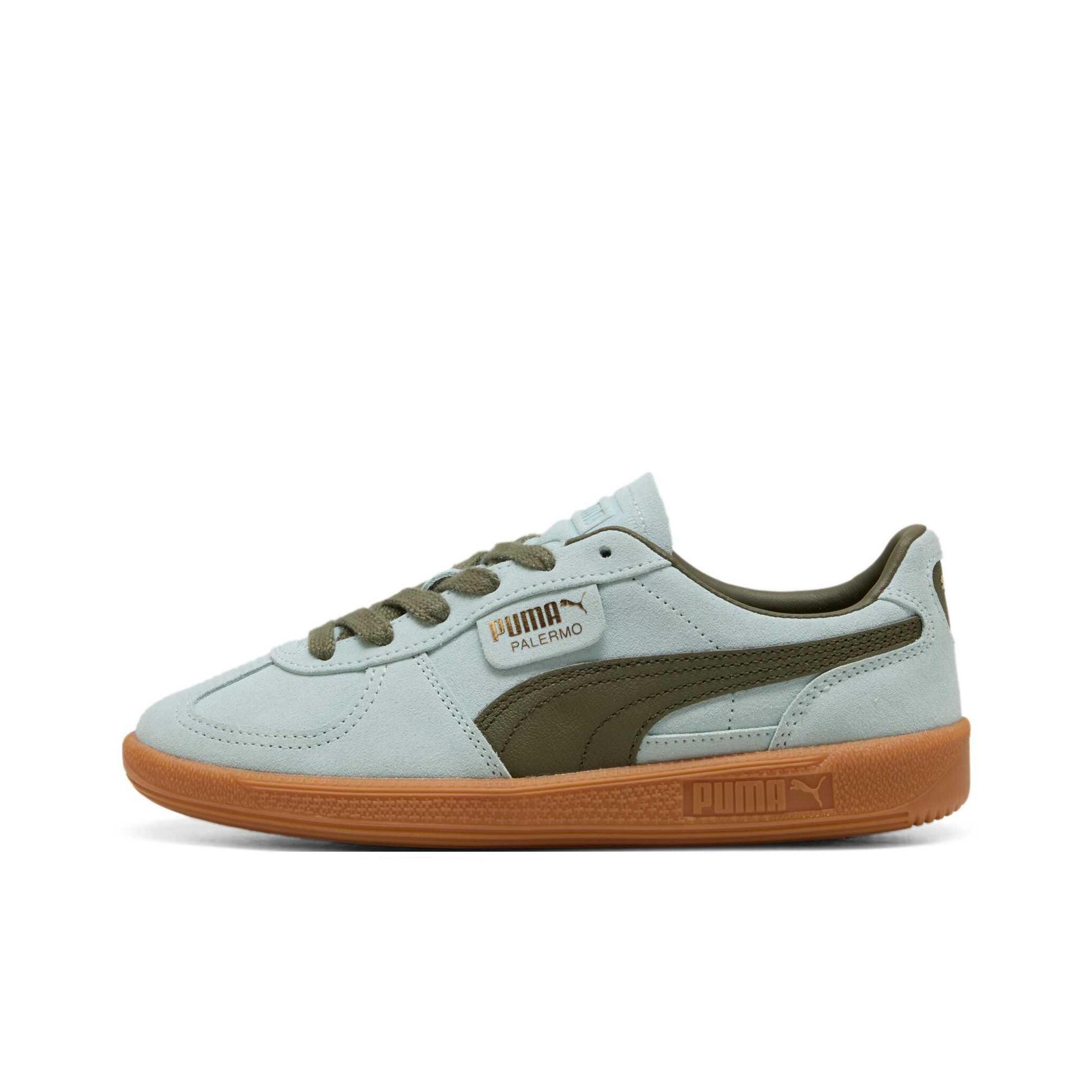Puma Palermo Peaceful Blue Loden Green Унисекс Кроссовки 396463-51 35.5