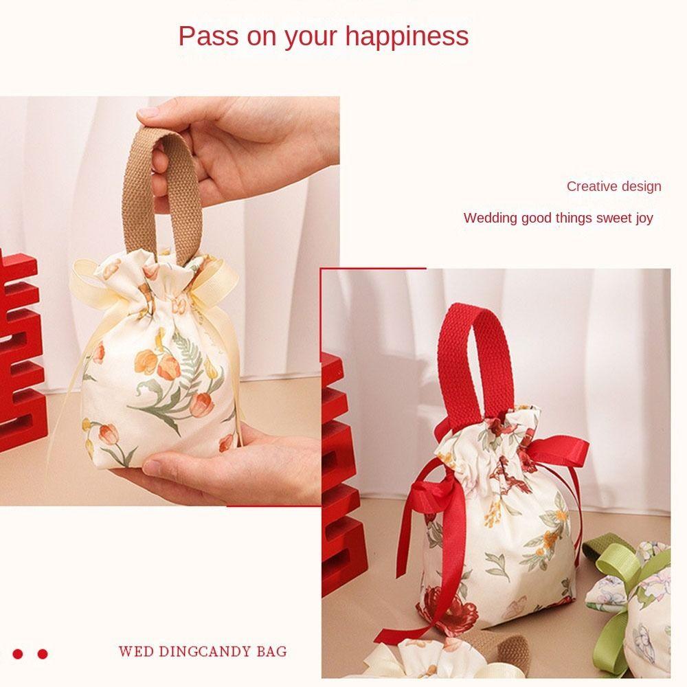 Portable Handheld Candy Bags Drawstring Candy Storage Bags Coin Purse New Candy Box