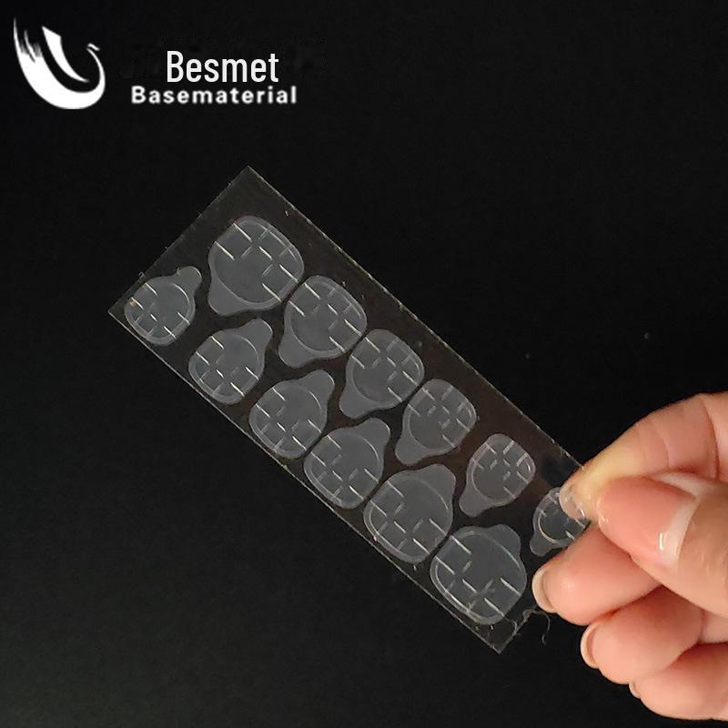 Eco-Friendly Waterproof Transparent Double-Sided Nail Art Adhesive Stickers