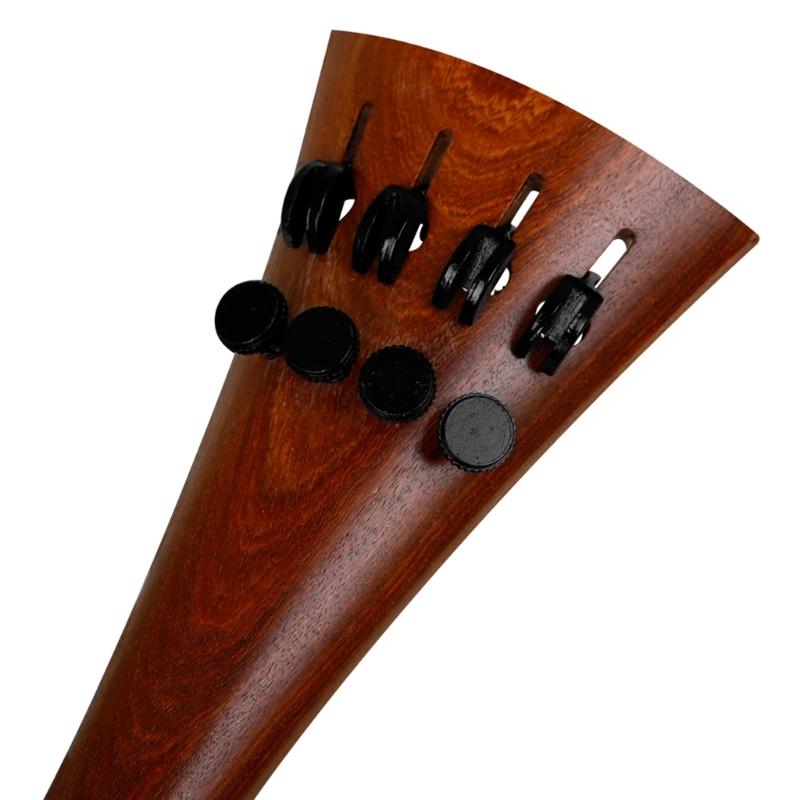 Cello Harp Tailpiece With Adjustable 4 Fine Tuners 4/4 Cello Tailpiece Redwoods String Plate for 4/4 Cello Accessories
