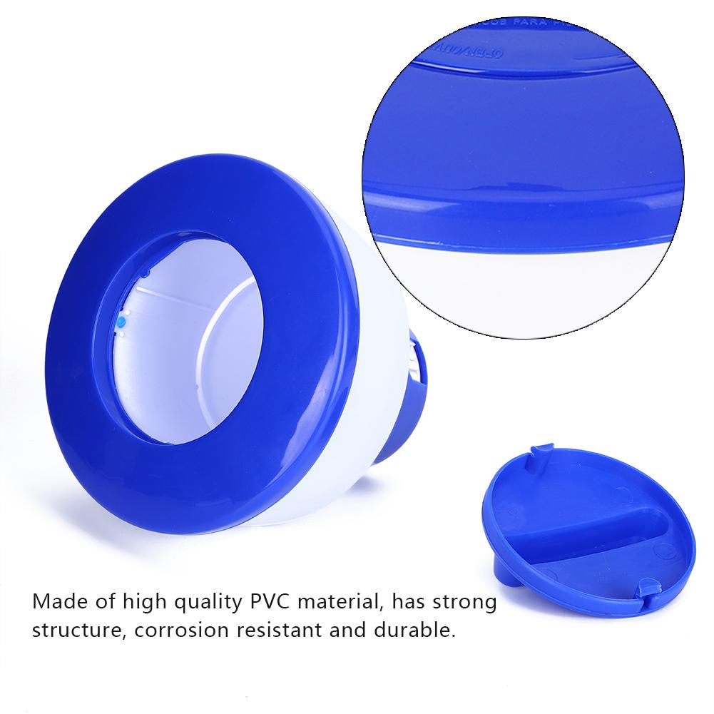 PVC Strong Structure 8 Inch Folding Swimming Pool Chemical Floating Automatic Cleaning Dispenser Spa Accessory