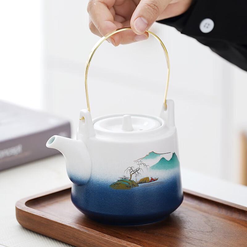 High-End Ceramic Tea Set Gift Box