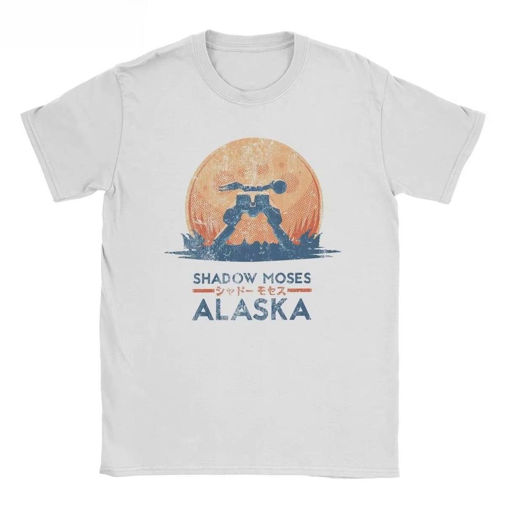 2025  Men and Women MGS1 Solid Snake Game T-Shirt Metal Gear Cotton Top Funny Short Sleeve O-Neck T-Shirt Classic T-Shirt