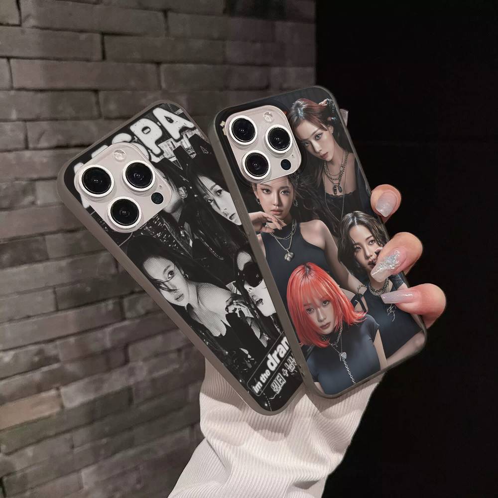 KPOP A-aespa Phone Case For IPhone 17 16 15 14 Plus 11 12 13 Pro Max Shockproof Protection Soft Back Cover