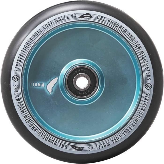 Roue Trottinette - STRIKER - Lighty Full Core V3 - Noir - 110mm - Chrome