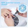 80W Nail Dust Suction Collector Vacuum Cleaner Nail Dust Collector Absorber Vacuum Cleaner Manicure Collecting Pedicure Tools