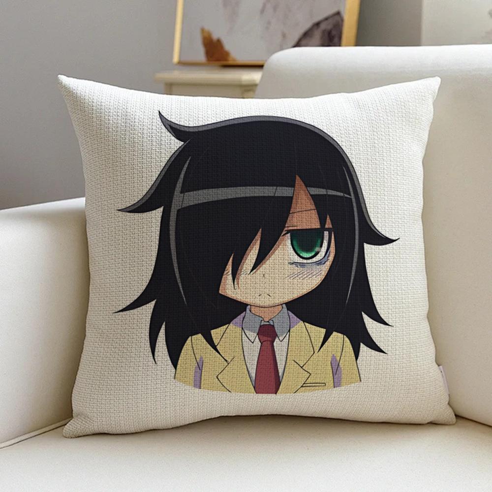 A-Watamote Cushion Cover Natural Linen Pillowcase Set, All-In-One Decor For Sofa, Bedroom & Chair