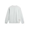 Li Ning Sports Lifestyle Serie Gesticktes Muster Antistatisch Lockerer Pullover Sweatshirt Unisex Sweatshirt Flussstein-Grau AWDU051-4