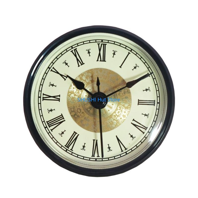 70mm Diameter Antique Clock Quartzs Clocks Head Insert Arabic/Roman Number Clock D57B