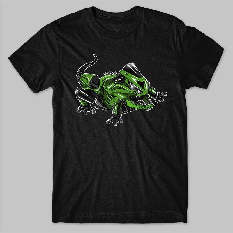 Black men s and women s T-shirt Kawasaki ZX-14 S