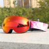 Large Spherical Ski Goggles Men Women Anti-Fog Double-Layer Snowboard Eyewear With Prescription Lens Compatibility