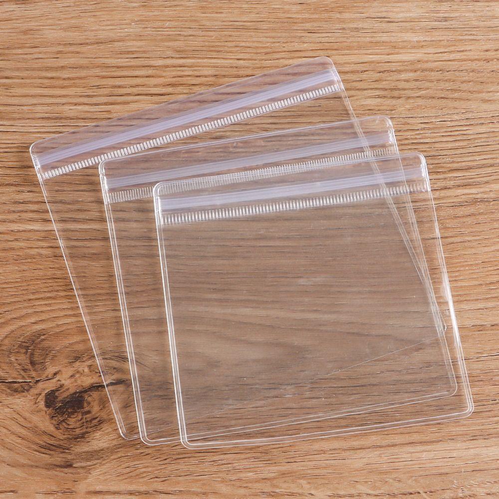 100Pcs Dustproof Self Sealing Bag Transparent Jewelry Bag  Gift Packaging Storage Pouches